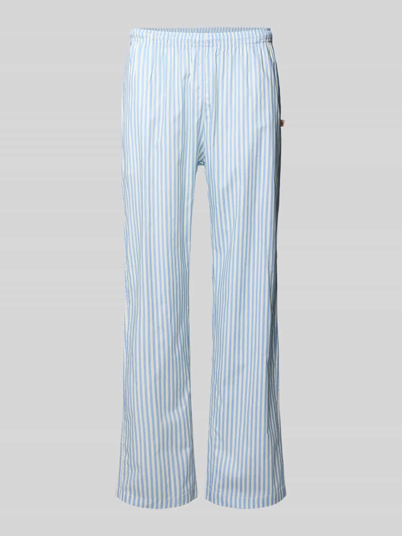 Spodnie od piżamy o kroju regular fit z elastycznym pasem