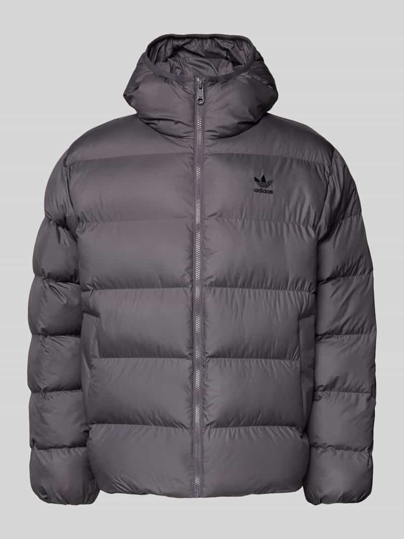 Kurtka pikowana o kroju regular fit z wyhaftowanym logo model ‘COMMERCIAL’