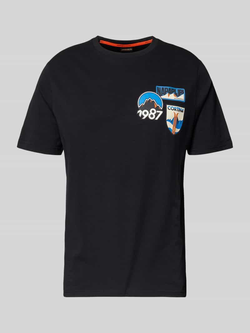 T-shirt z nadrukiem z logo model ‘MONTEPIANA’