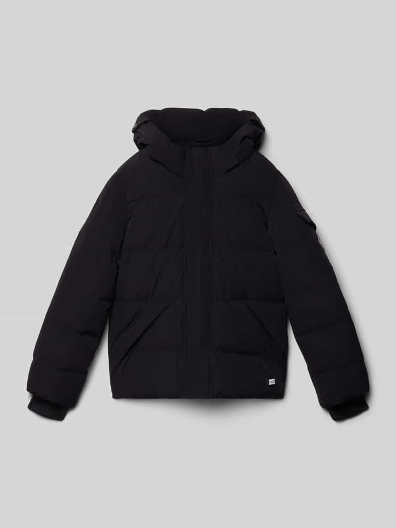 Kurtka pikowana o kroju regular fit z aplikacją z logo model ‘Camden’