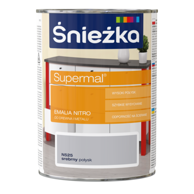 Emalia Nitro srebrny 0,8 l