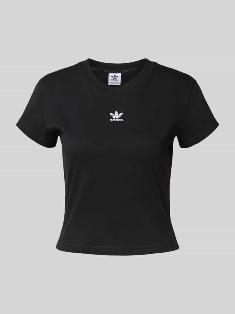 T-shirt z wyhaftowanym logo