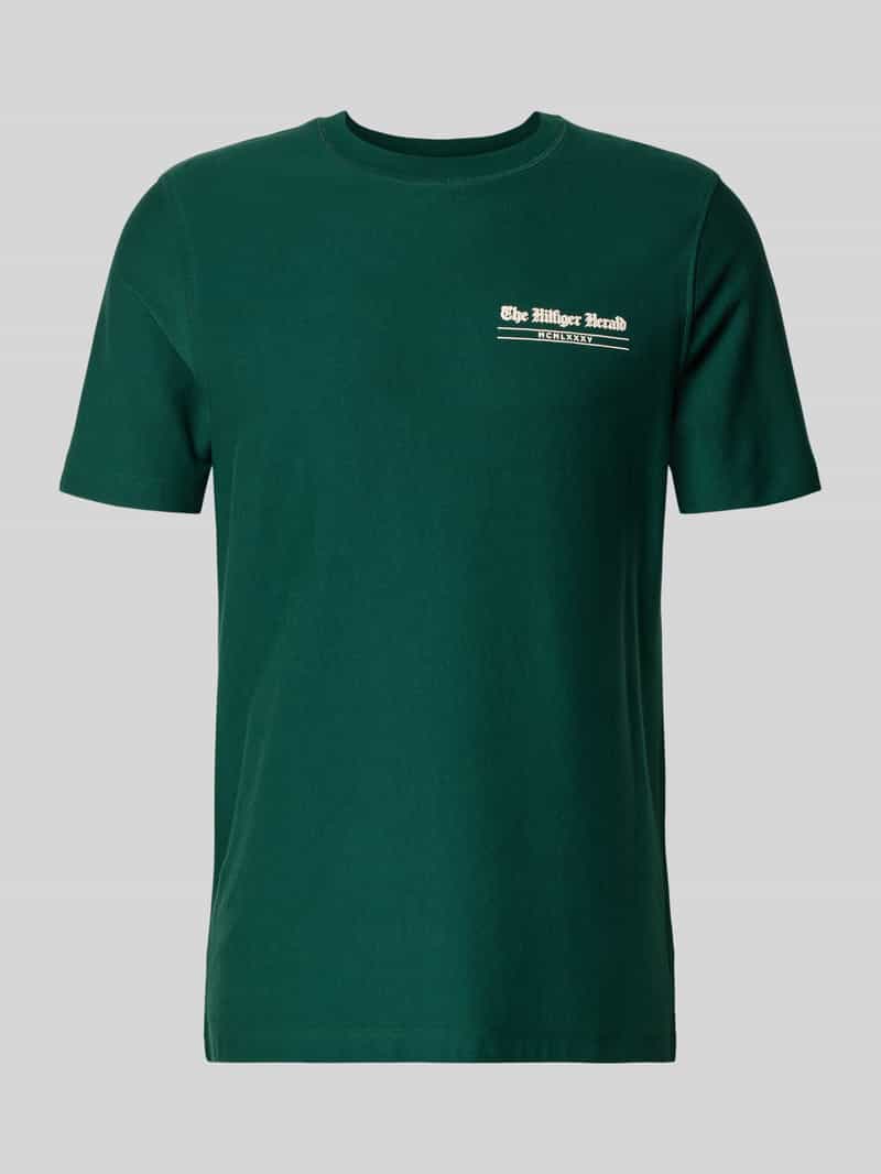 T-shirt o kroju regular fit z czystej bawełny