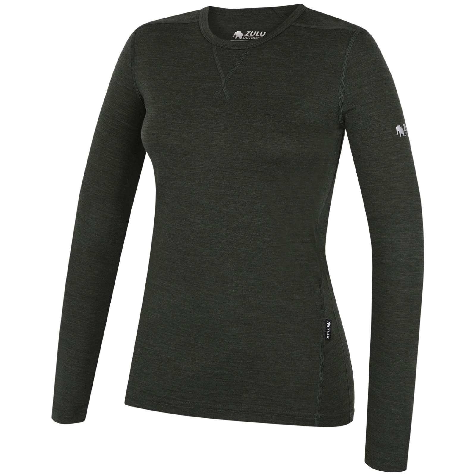 Koszulka damska Zulu Merino 160 Long Rozmiar: XS / Kolor: zielony