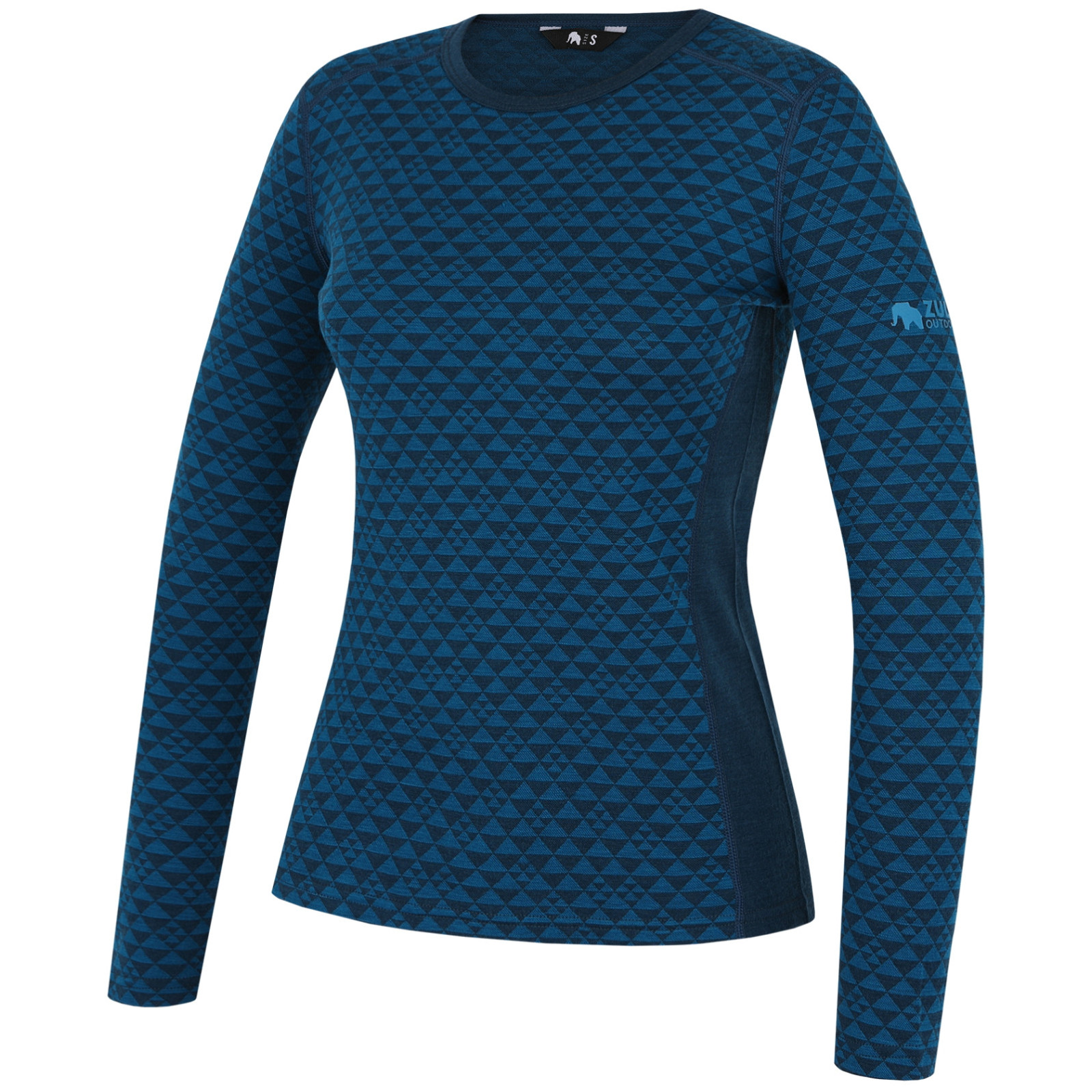 Damska koszulka Zulu Merino 240 Long Rozmiar: L / Kolor: niebieski