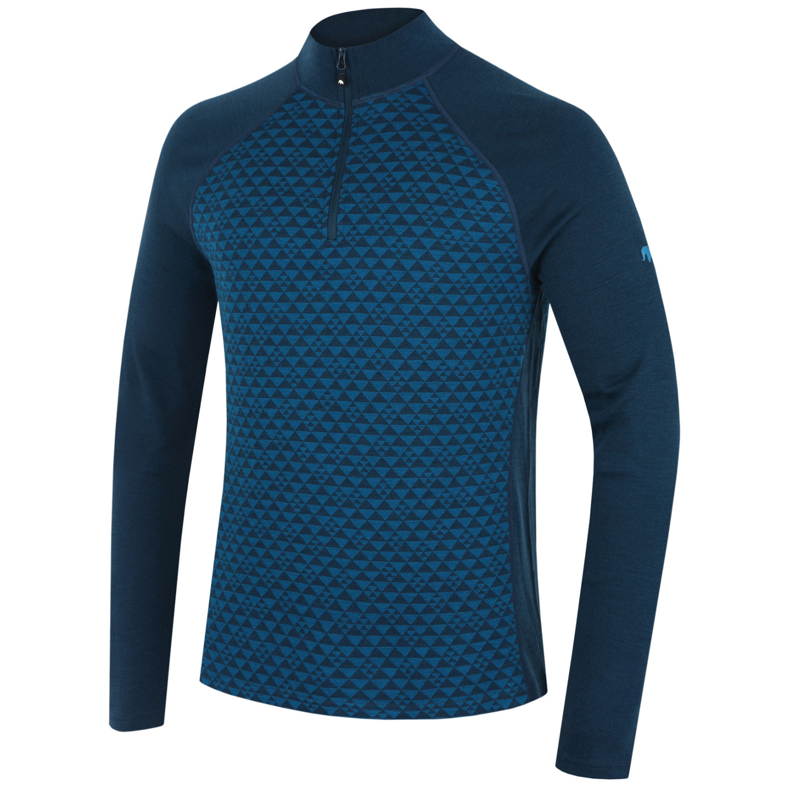Męska koszulka Zulu Merino 240 Zip Long Rozmiar: XL / Kolor: niebieski