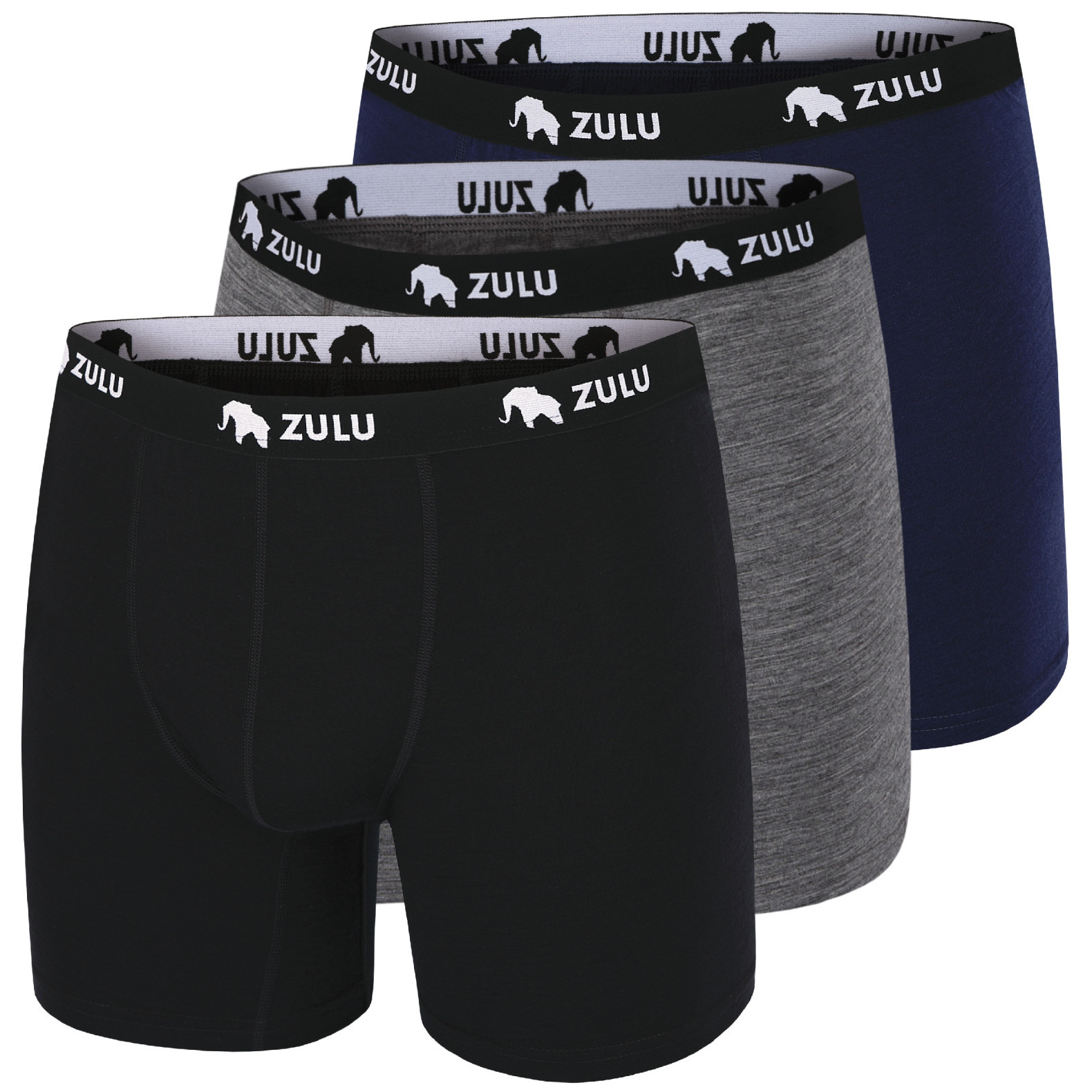 Męskie bokserki Zulu Merino 160 6in 3-pack Rozmiar: XL / Kolor: mix1