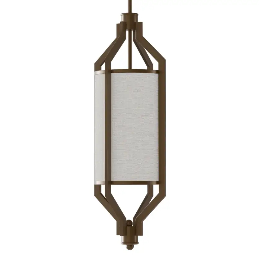 Zwisająca pojedyncza lampa do salonu Zundo Chocco 20 OR85877 brązowa