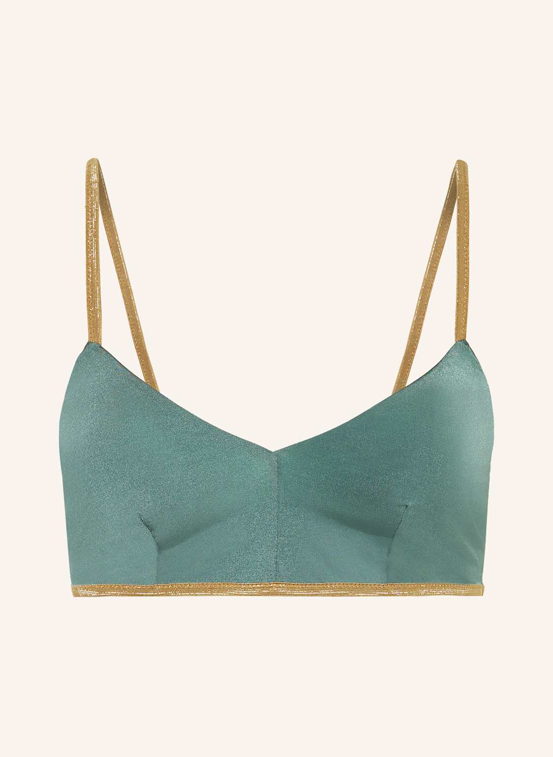 Mymarini Góra Od Bikini Bustier Shine, Model Dwustronny Z Ochroną Uv 50+ gruen