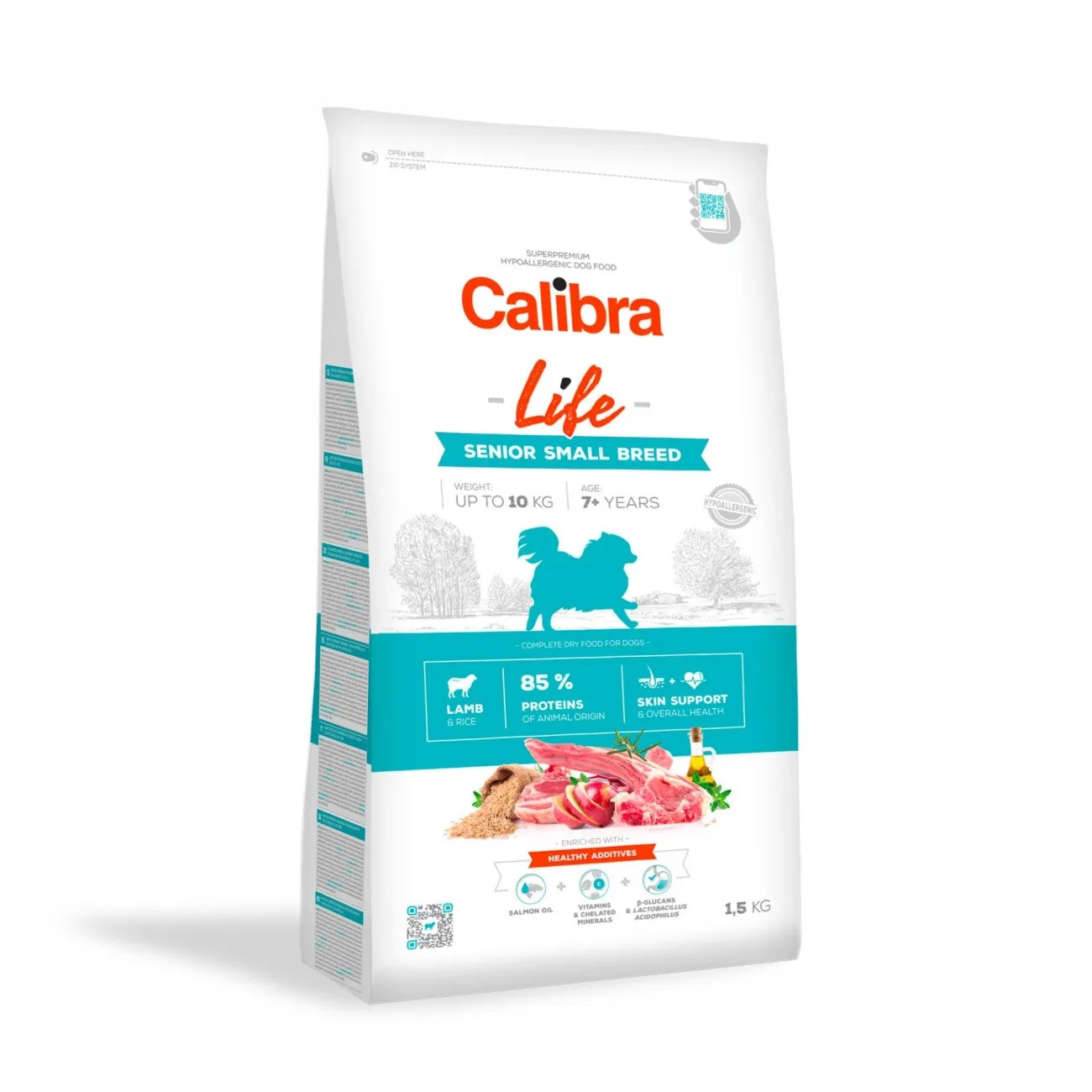 CALIBRA Dog Life Senior Small Breed Lamb - sucha karma dla psa - 1,5kg