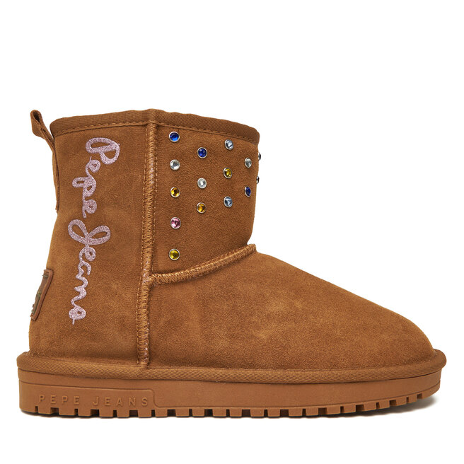 Śniegowce Pepe Jeans Diss Studs G PGS500006 Brązowy