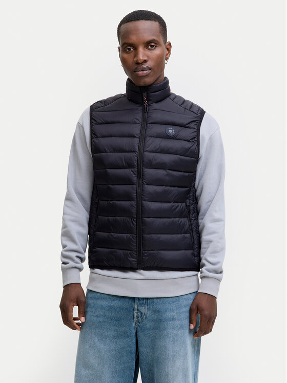 Jack&Jones Kamizelka Bradley 12280973 Czarny Regular Fit