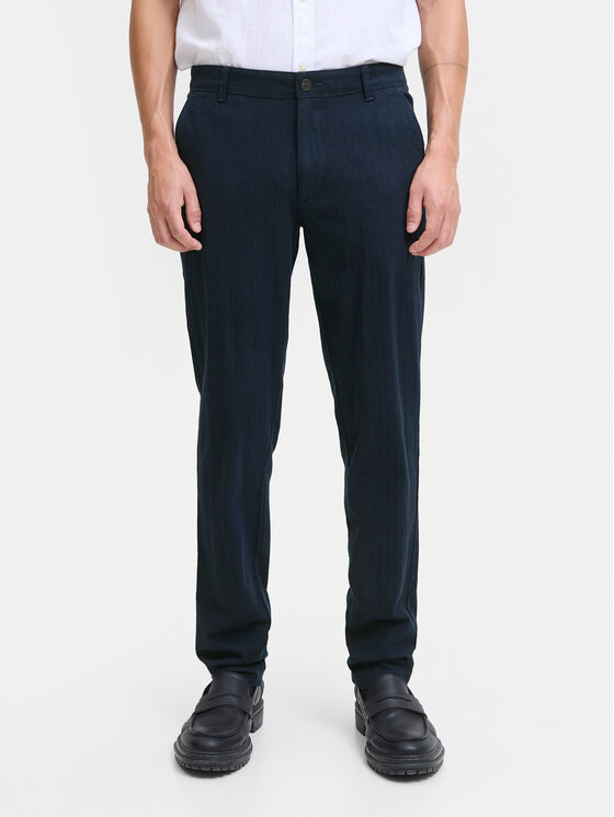 Jack&Jones Chinosy Marco Bowie 12279659 Niebieski Slim Fit
