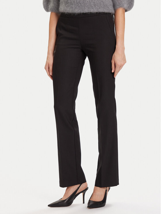 Morgan Spodnie materiałowe 242-PBEKA.F Czarny Slim Fit