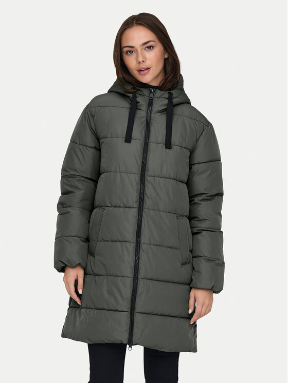 ONLY Kurtka zimowa Clair 15323232 Szary Regular Fit