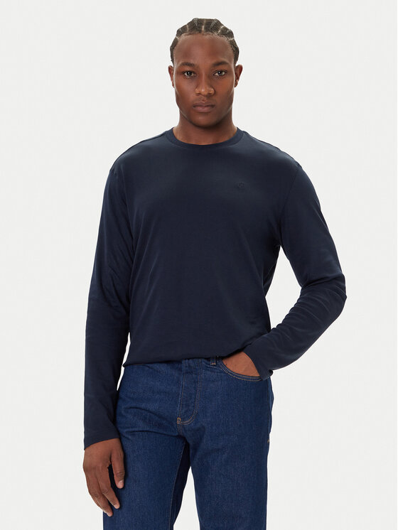 Calvin Klein Longsleeve LV04LD227G Granatowy Regular Fit