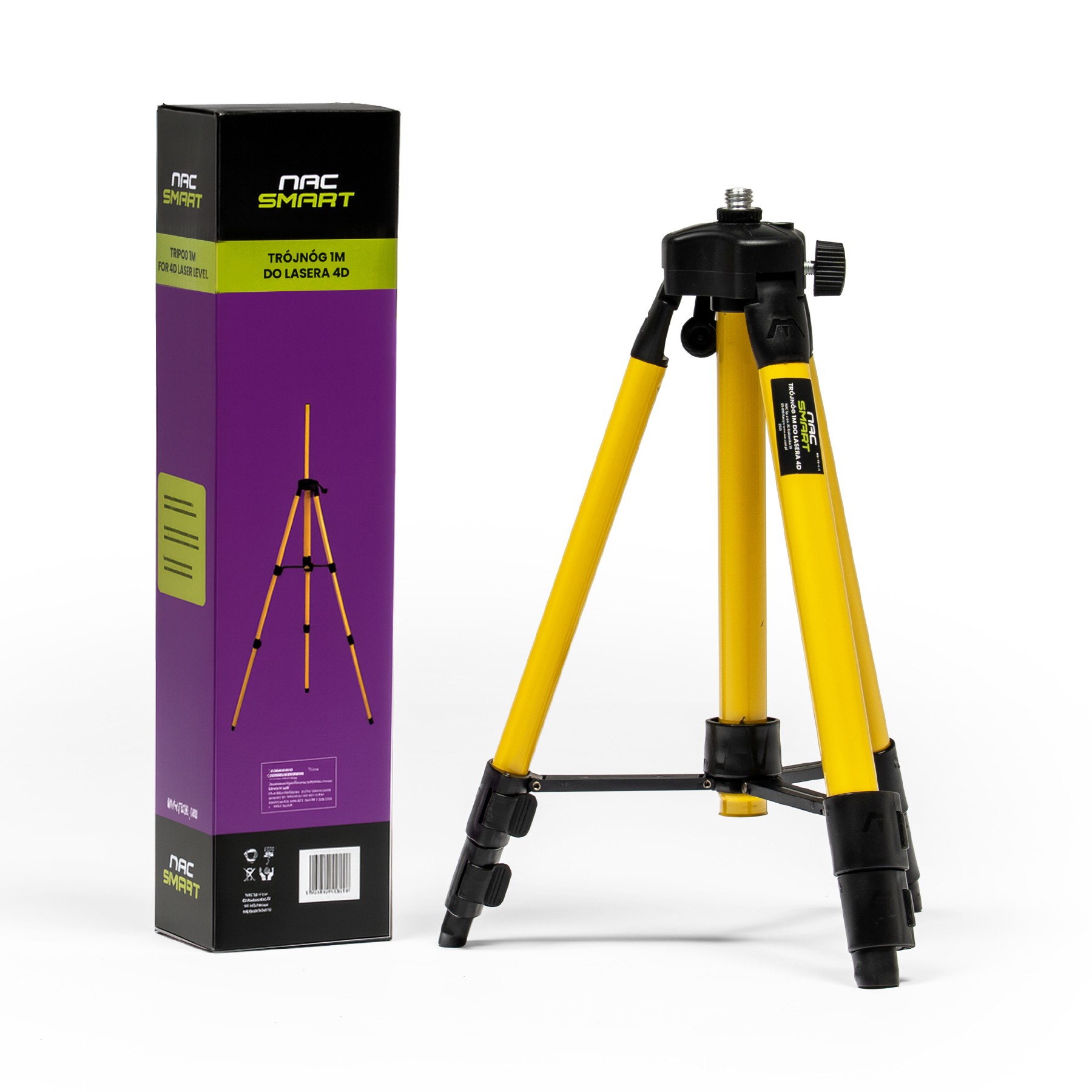 NAC Statyw do lasera krzyżowego, poziomicy laserowej, trójnóg 100 cm