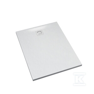 Schedpol Brodzik kompozytowy Stabilsound Plus® ONNLINE White Stone 90x120x3 cm, prostokątny