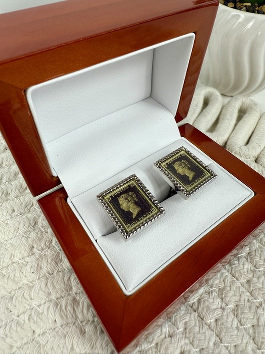 SPINKI DO MANKIETÓW vintage brytyjska królowa