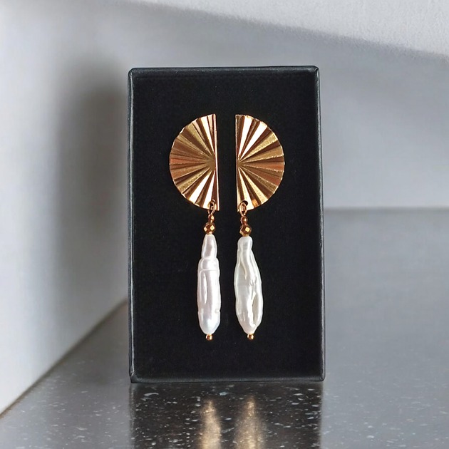 Długie perły : kolczyki : wyjątkowy prezent PREMIUM : II