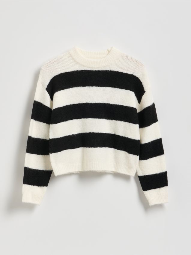 Reserved - Sweter w paski - wielobarwny