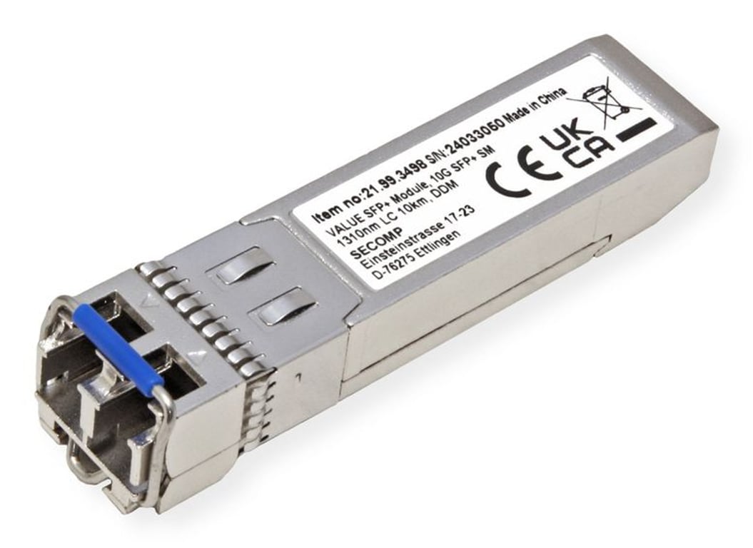 VALUE 21.99.3498 moduł przekaźników sieciowych Swiatłowód 10000 Mbit/s SFP+ 1310 nm