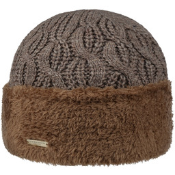 Czapka Dzianinowa Faux Fur Cuff by Seeberger, szarobrązowy, One Size