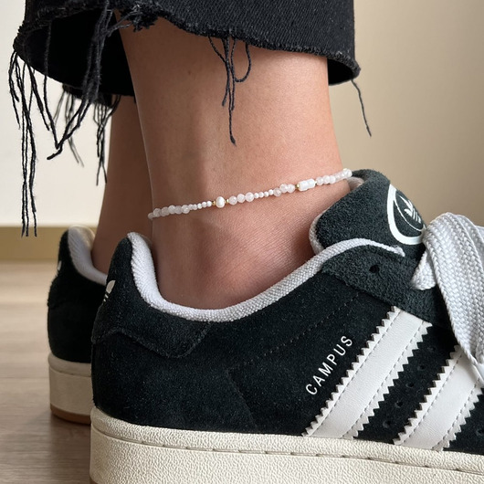 Bransoletka na kostkę perła