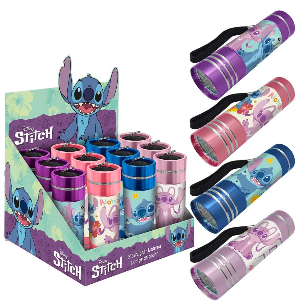 Stitch mini latarka Led 4 rodzaje Kids Euroswan Hiszpania - zabawka