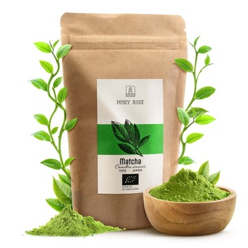 Mary Rose Japońska Matcha Bio Herbata Zielona organiczna 100g