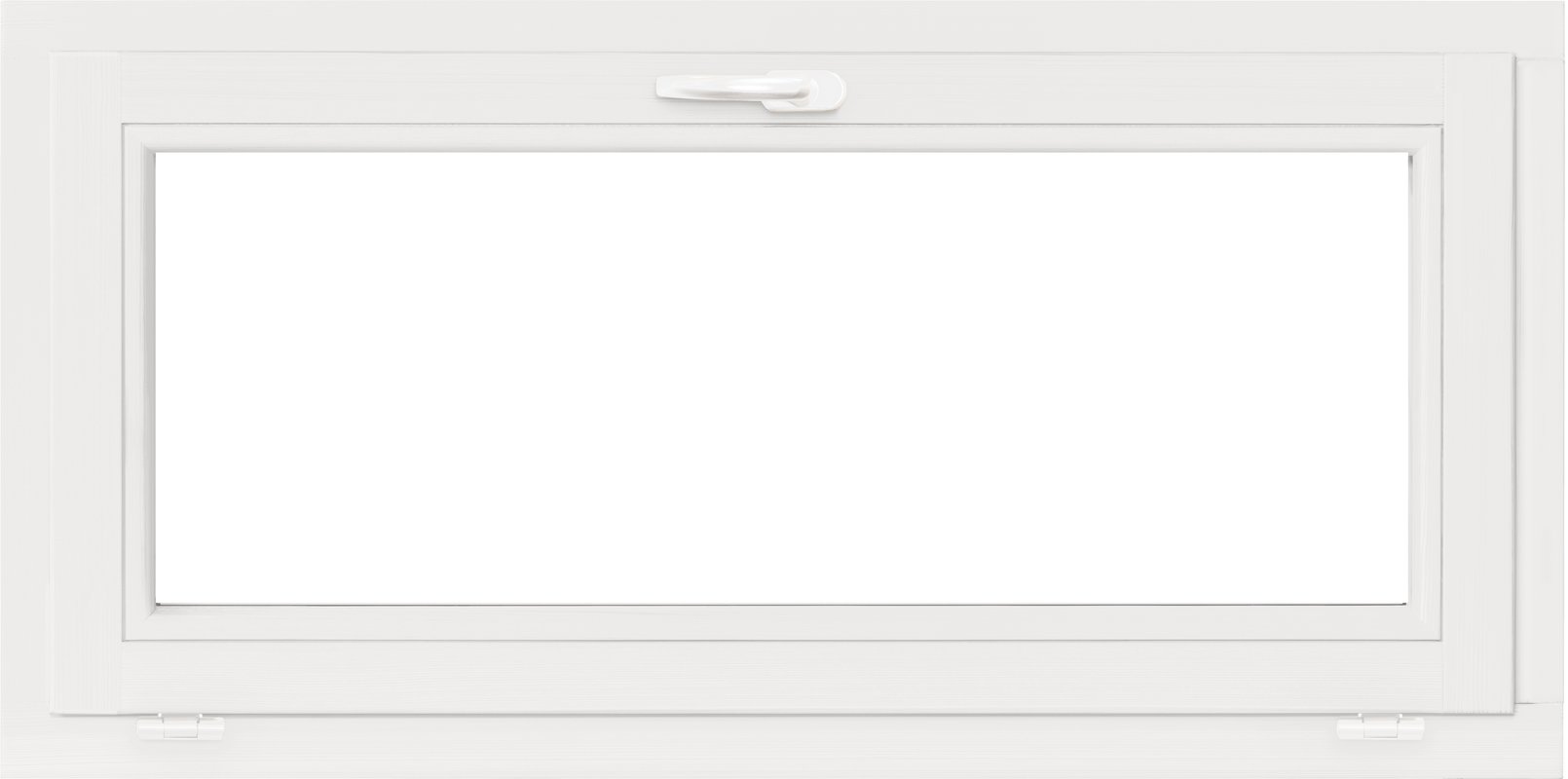 Okno drewniane 2-szybowe fasadowe O3 białe 1165x535 mm uchylne