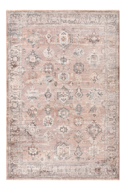 Dywan z frędzlami Valia różowy 160 x 220 cm