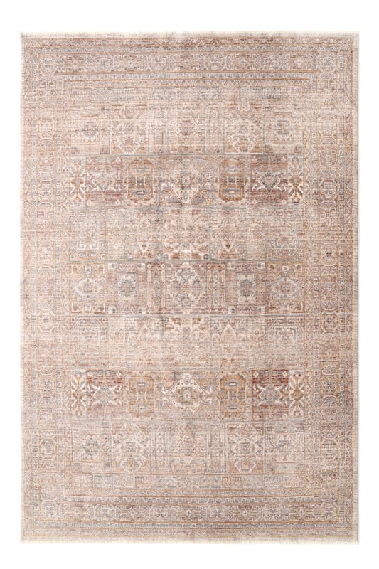 Dywan z frędzlami Valia Vintage beżowy 80 x 140 cm