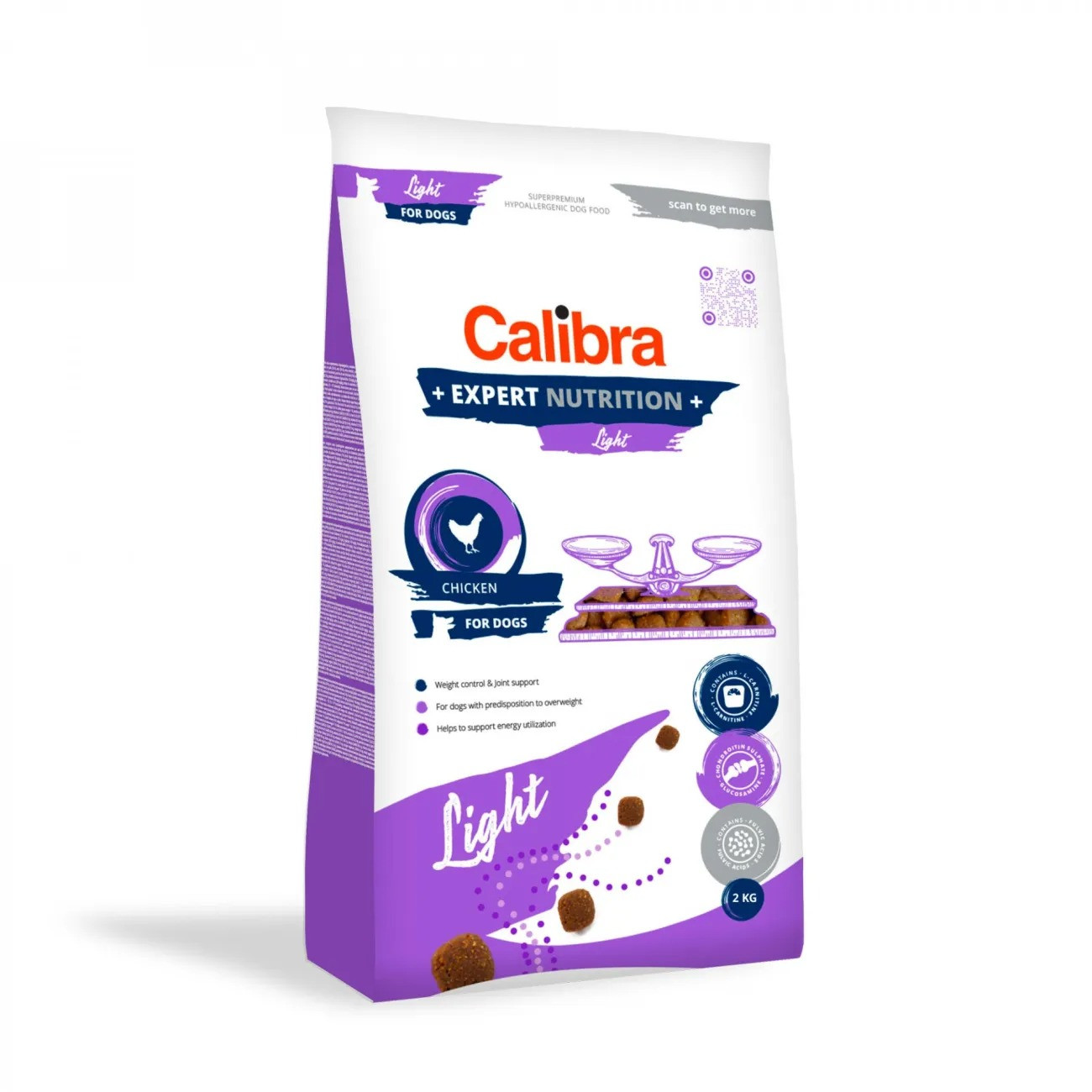 CALIBRA Dog Expert Nutrition Light - sucha karma dla psa - 2kg
