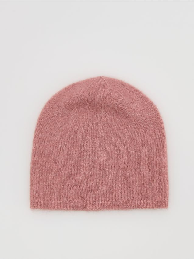 Reserved - Czapka beanie - brudny róż