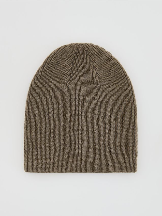 Reserved - Czapka beanie - brązowy