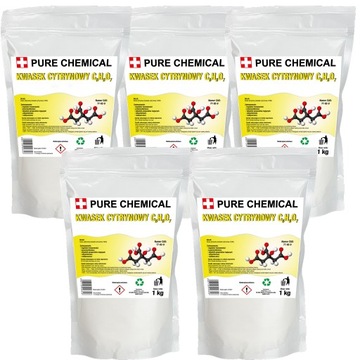 Kwasek Cytrynowy Czysty E330 5kg 5000g