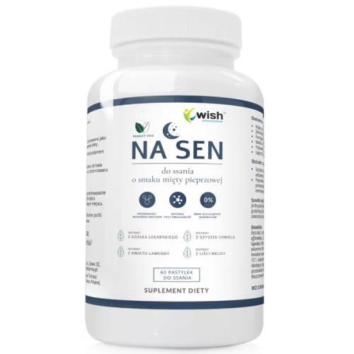 WISH Pharmaceutical Na sen, 60 pastylek do ssania o smaku mięty pieprzowej