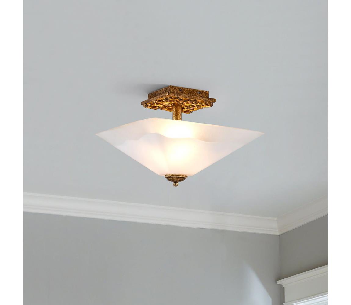 Flambeau STAR-F-S-DG - Lampa sufitowa STAR 2xE27/40W/230V miedziana