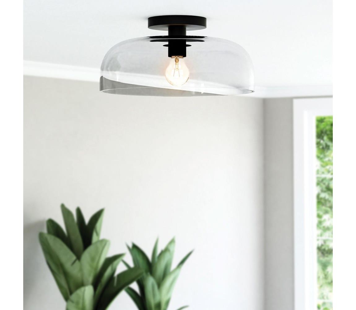Alora Mood ALM-SYLVIA-SF-BK-CL - Lampa sufitowa SYLVIA 1xE27/60W/230V czarna