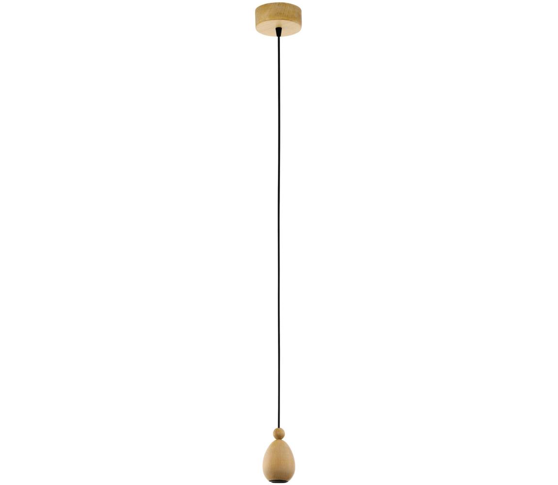 Eglo 32543 - Lampa sufitowa YORTH 1xE27/60W/230V dąb