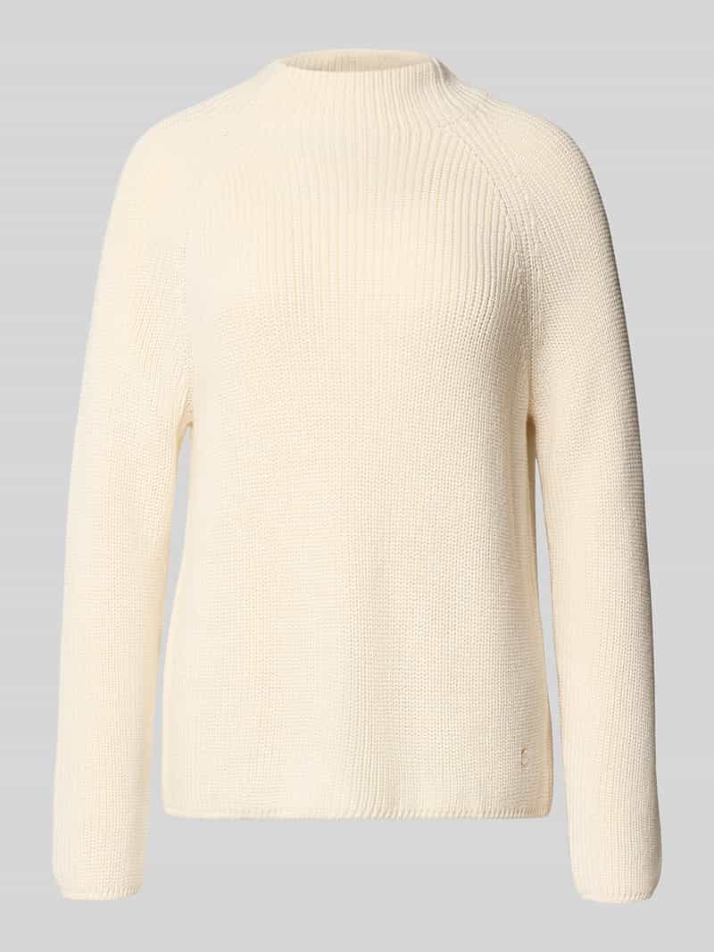 Sweter z dzianiny ze stójką