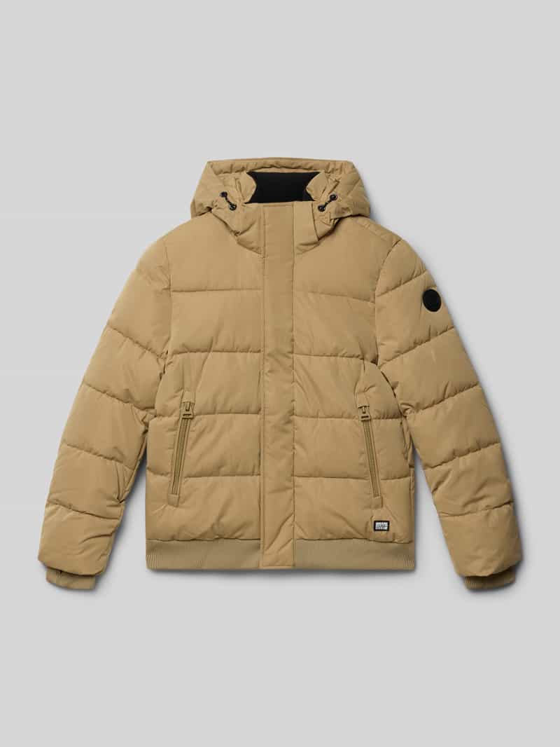 Kurtka pikowana z naszywką z logo model ‘HASWAR’