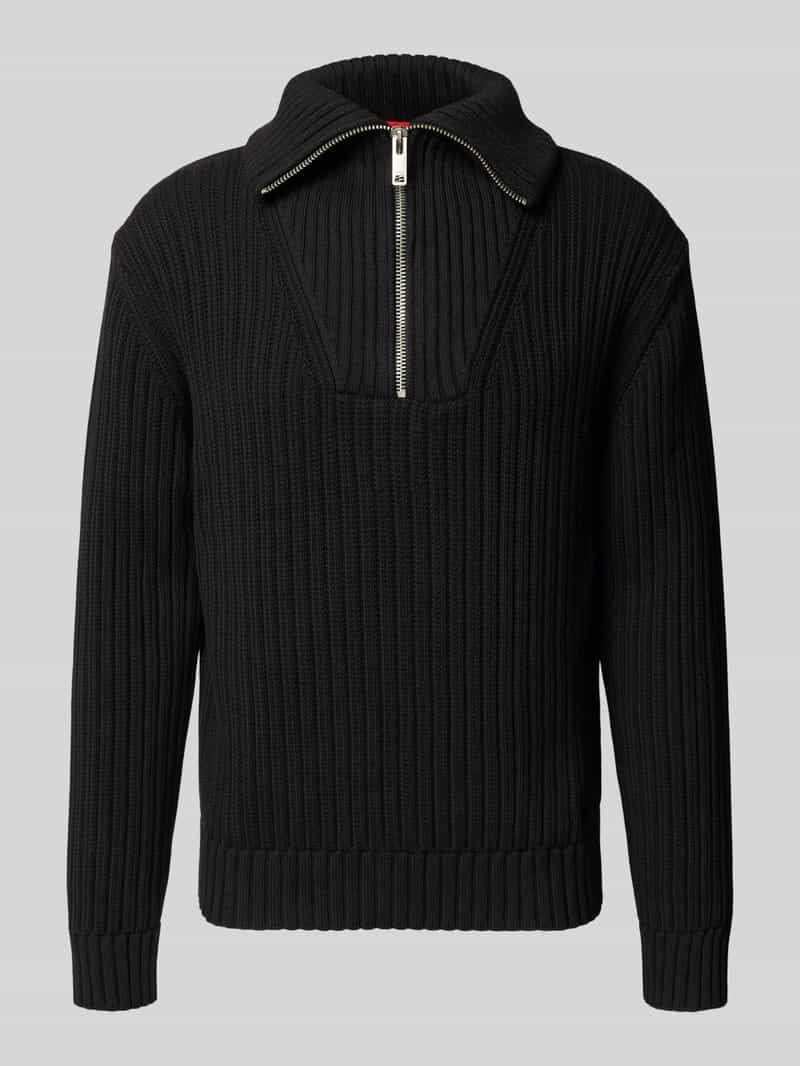 Bluza z kołnierzem o kroju regular fit z czystej bawełny model ‘SRIGG’