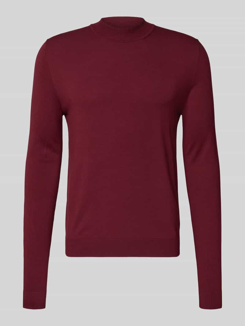 Sweter z dzianiny o kroju regular fit z mieszanki wiskozy model ‘SAN MARC’