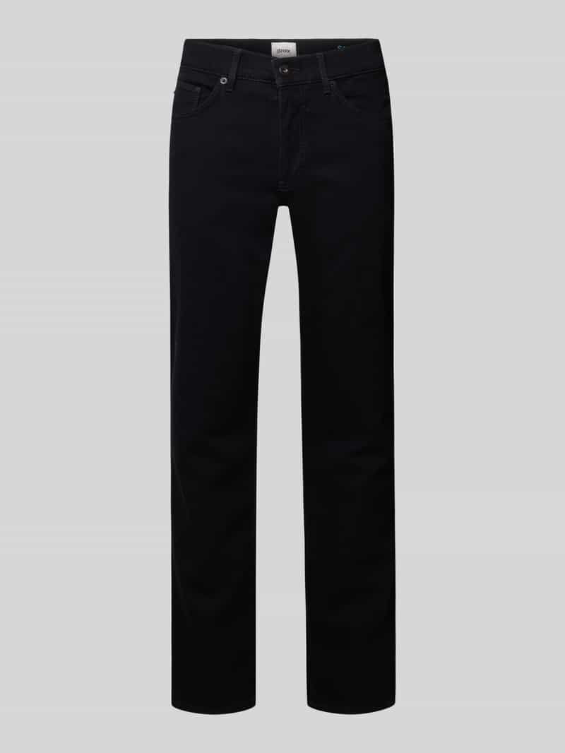 Jeansy o kroju regular fit z dzianiny z domieszką kaszmiru model ‘Cadiz’