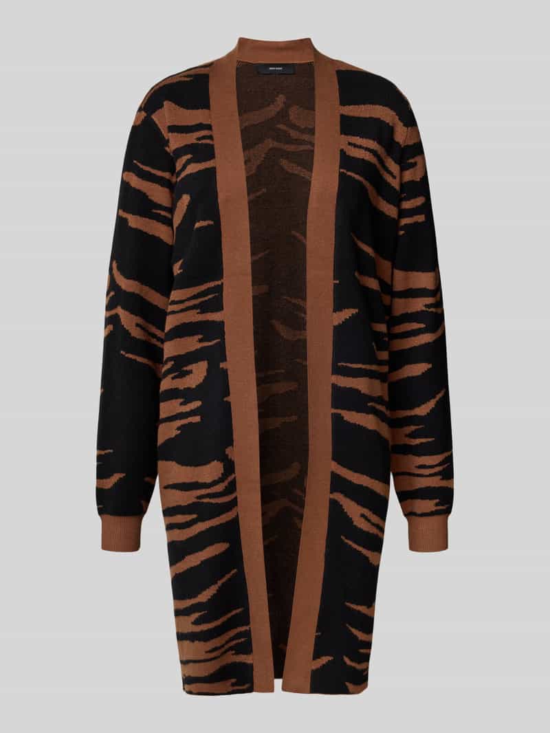 Kardigan o kroju regular fit z mieszanki wiskozy model ‘NANCY’