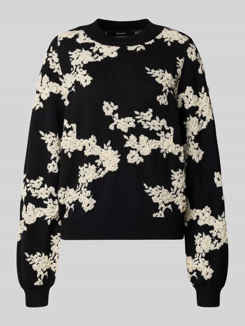 Sweter z dzianiny o kroju regular fit z mieszanki wiskozy model ‘NANCY’