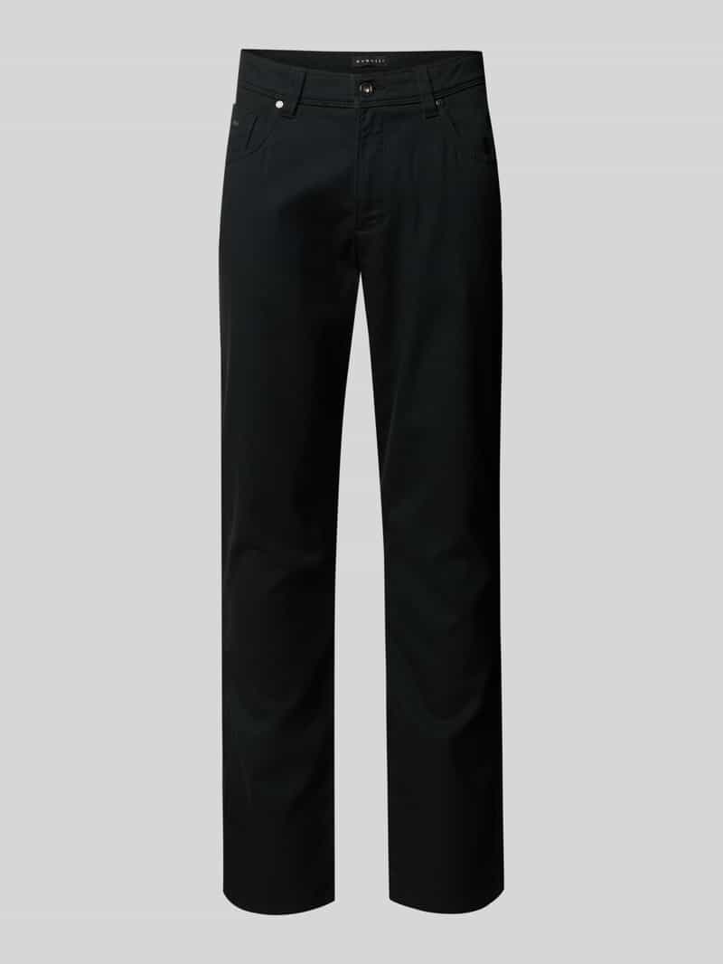 Spodnie o kroju regular fit z dodatkiem wiskozy model ‘Cordoba’