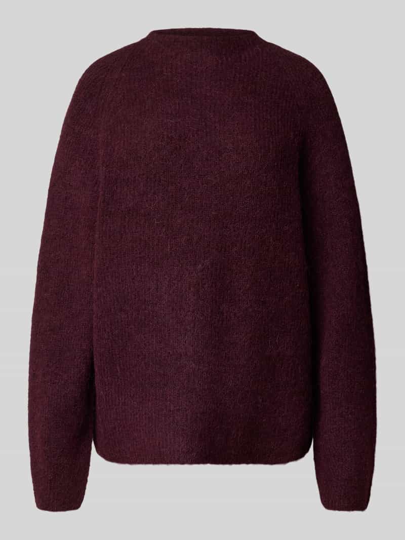 Sweter z dzianiny o kroju relaxed fit z mieszanki wełny model ‘SIA’
